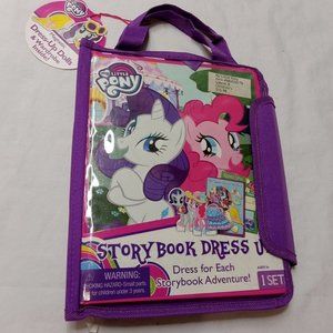 New My Little Pony Story Book Dress Up Magnetic Dolls With Carrying Case